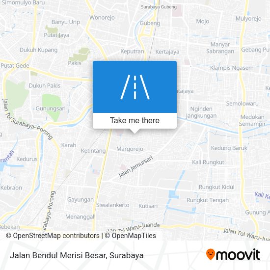Jalan Bendul Merisi Besar map