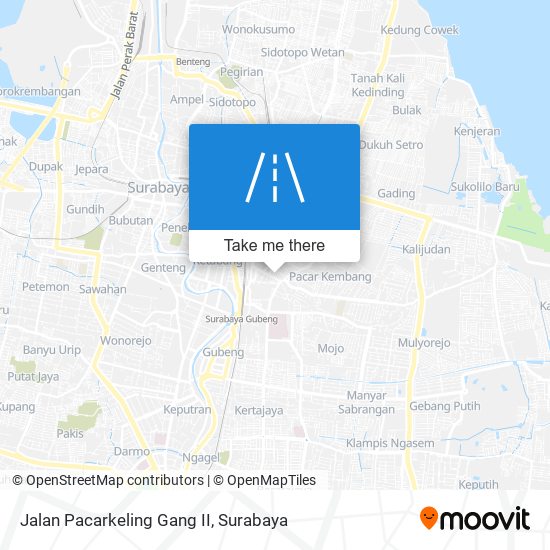 Jalan Pacarkeling Gang II map