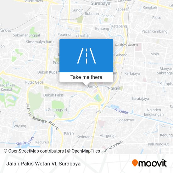 Jalan Pakis Wetan VI map