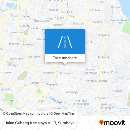 Jalan Gubeng Kertajaya VII B map