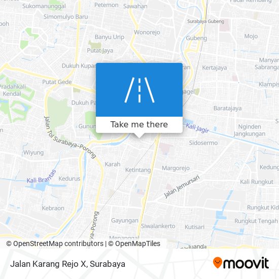 Jalan Karang Rejo X map