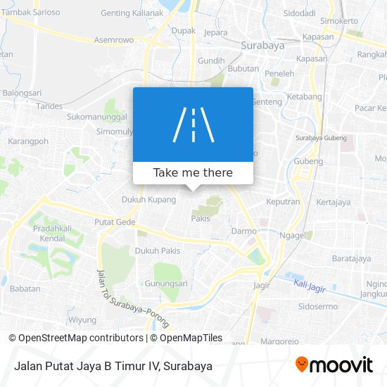 Jalan Putat Jaya B Timur IV map