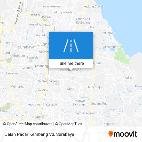 Jalan Pacar Kembang Vd map