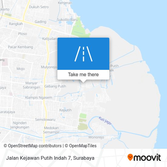 Jalan Kejawan Putih Indah 7 map