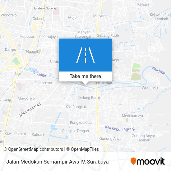 Jalan Medokan Semampir Aws IV map