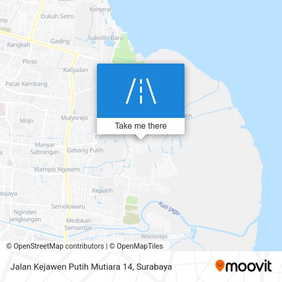 Jalan Kejawen Putih Mutiara 14 map