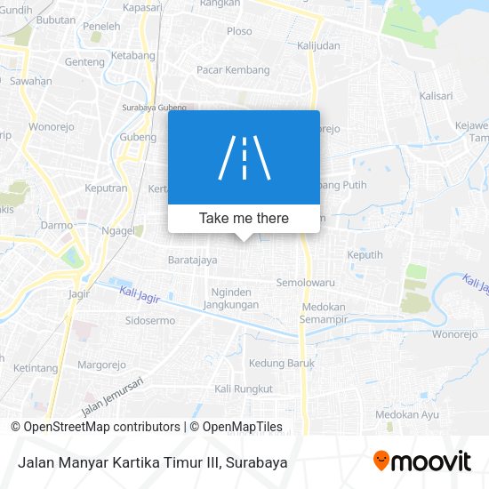 Jalan Manyar Kartika Timur III map