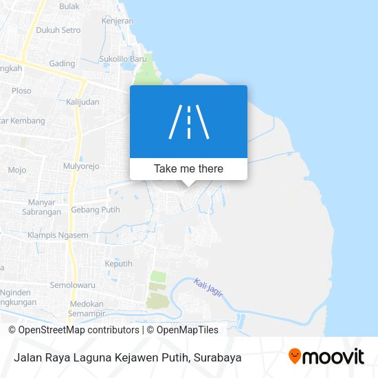 Jalan Raya Laguna Kejawen Putih map