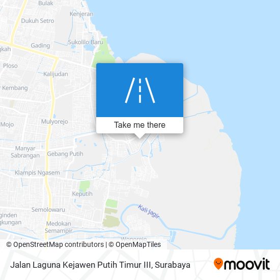 Jalan Laguna Kejawen Putih Timur III map