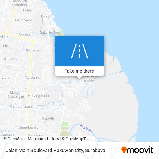 Jalan Main Boulevard Pakuwon City map