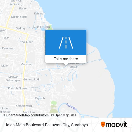 Jalan Main Boulevard Pakuwon City map