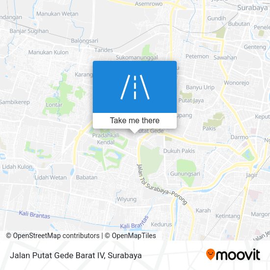 Jalan Putat Gede Barat IV map