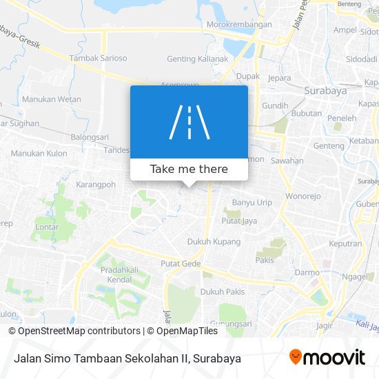 Jalan Simo Tambaan Sekolahan II map