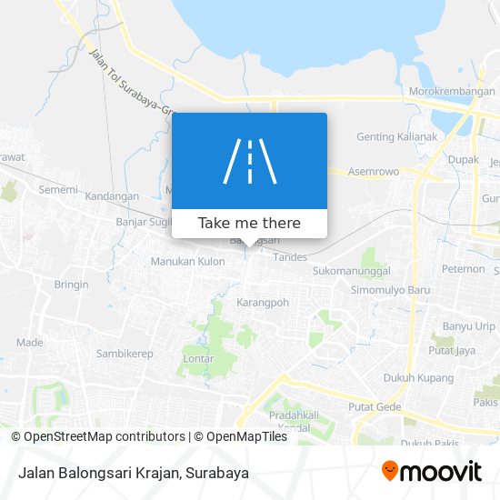 Jalan Balongsari Krajan map