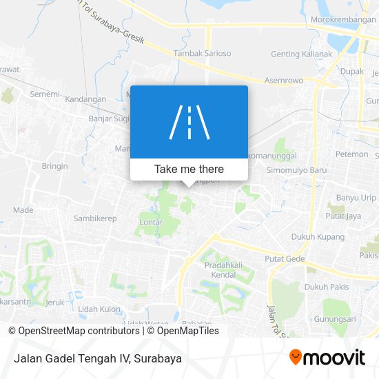 Jalan Gadel Tengah IV map