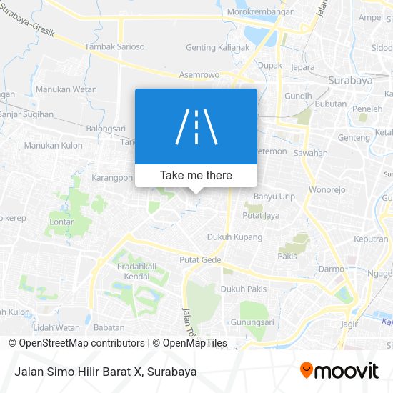 Jalan Simo Hilir Barat X map