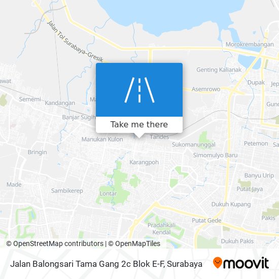 Jalan Balongsari Tama Gang 2c Blok E-F map
