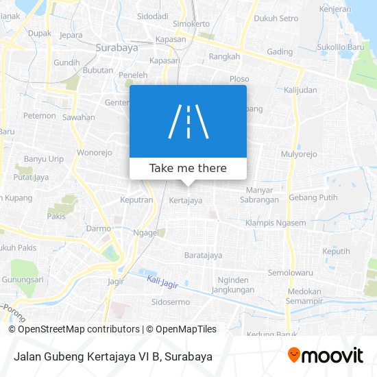 Jalan Gubeng Kertajaya VI B map