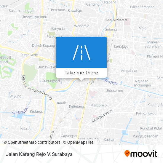 Jalan Karang Rejo V map