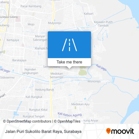 Jalan Puri Sukolilo Barat Raya map