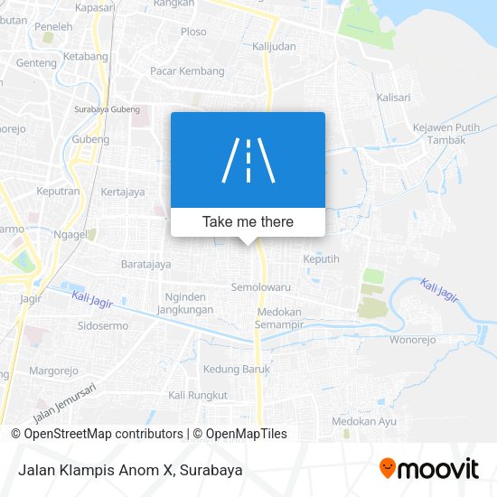 Jalan Klampis Anom X map
