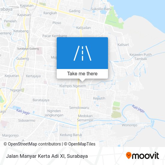 Jalan Manyar Kerta Adi XI map