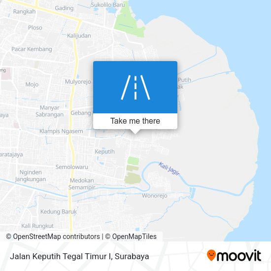 Jalan Keputih Tegal Timur I map