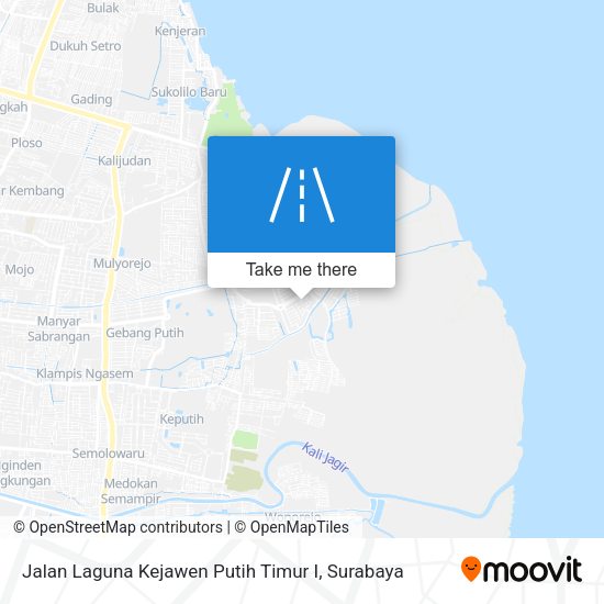 Jalan Laguna Kejawen Putih Timur I map