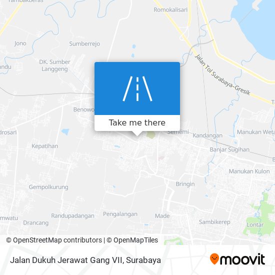 Jalan Dukuh Jerawat Gang VII map