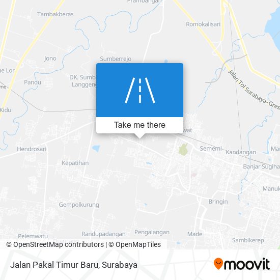 Jalan Pakal Timur Baru map