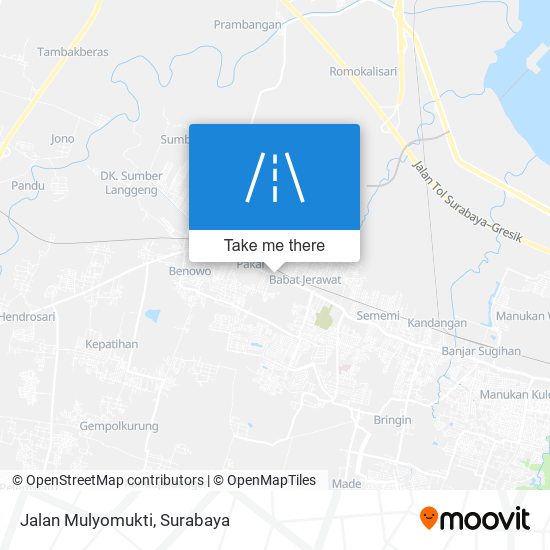 Jalan Mulyomukti map