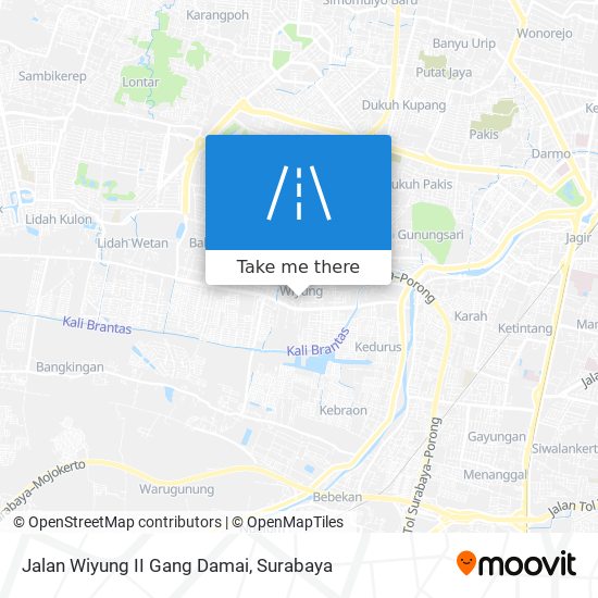 Jalan Wiyung II Gang Damai map
