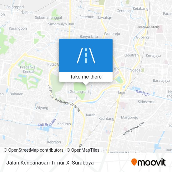 Jalan Kencanasari Timur X map