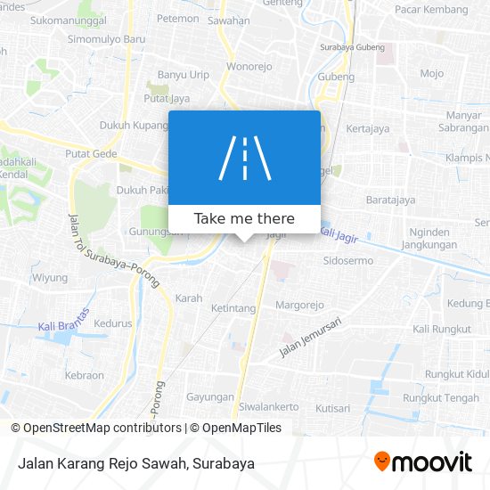 Jalan Karang Rejo Sawah map