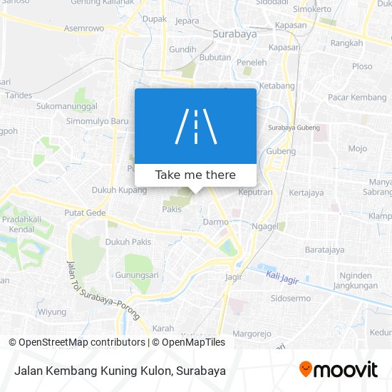 Jalan Kembang Kuning Kulon map