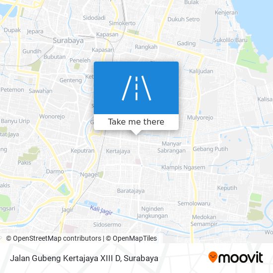 Jalan Gubeng Kertajaya XIII D map