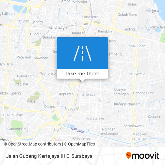 Jalan Gubeng Kertajaya III D map