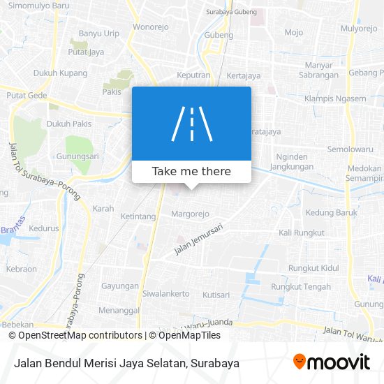 Jalan Bendul Merisi Jaya Selatan map