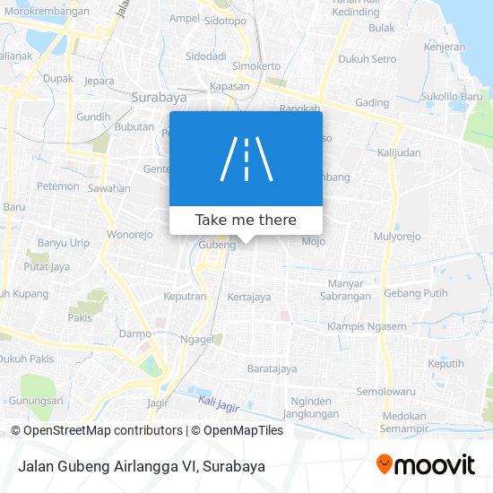 Jalan Gubeng Airlangga VI map