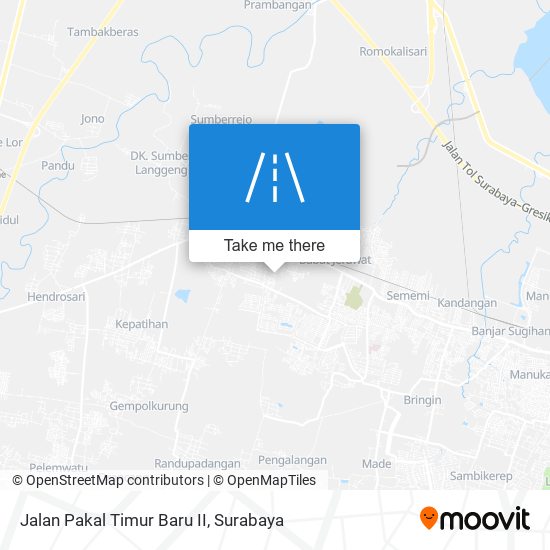 Jalan Pakal Timur Baru II map