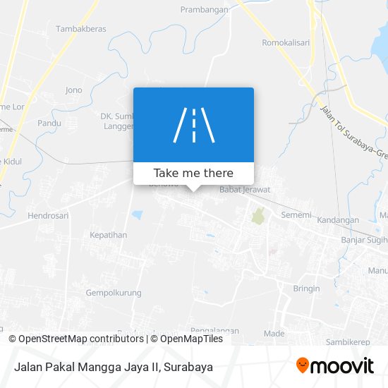Jalan Pakal Mangga Jaya II map