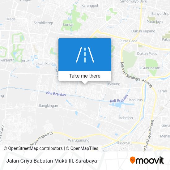 Jalan Griya Babatan Mukti III map