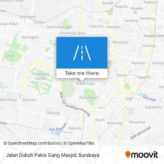 Jalan Dukuh Pakis Gang Masjid map