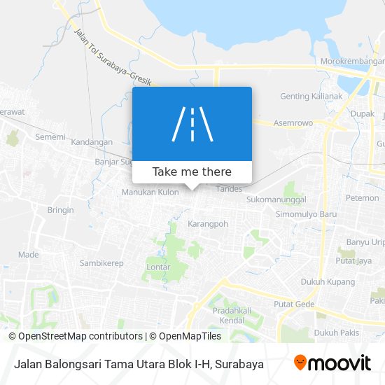 Jalan Balongsari Tama Utara Blok I-H map
