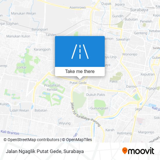 Jalan Ngaglik Putat Gede map