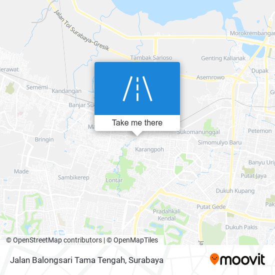 Jalan Balongsari Tama Tengah map