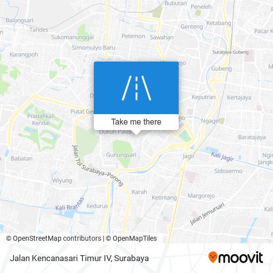 Jalan Kencanasari Timur IV map