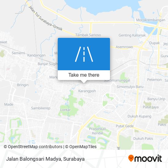 Jalan Balongsari Madya map