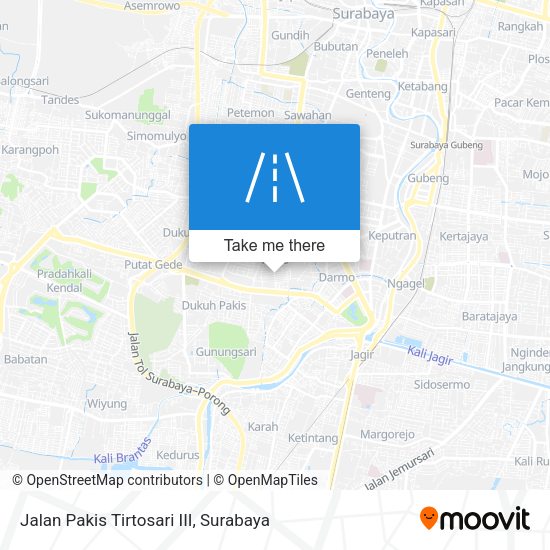 Jalan Pakis Tirtosari III map