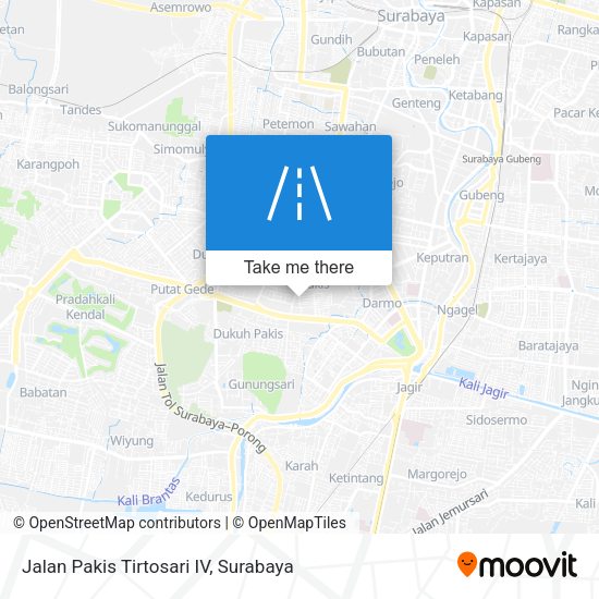 Jalan Pakis Tirtosari IV map